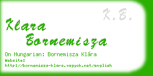 klara bornemisza business card